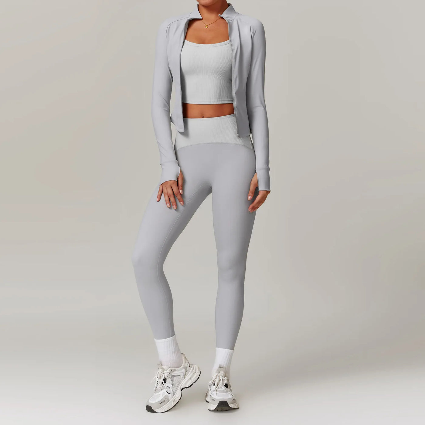 Core Basics - Sports Jacket/Ribbed Legging Set